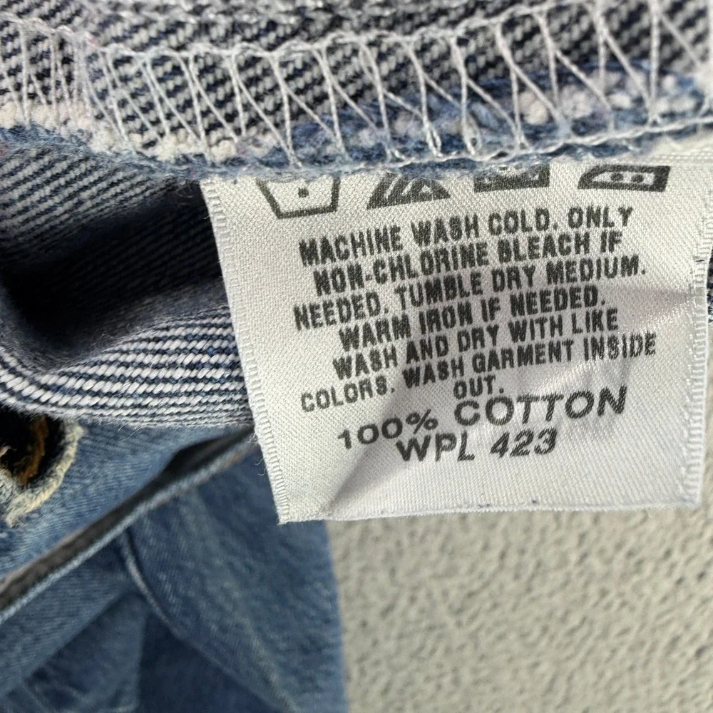 Levis 501 Jeans Mens 31x34 Blue Vintage Y2K Straight Leg Button Fly Denim